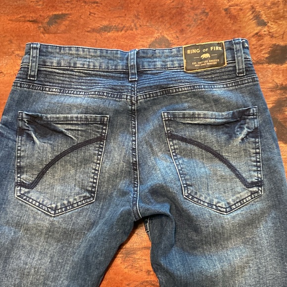 Ring of Fire Slim Moto Jeans Size 31x32 - Picture 4 of 4